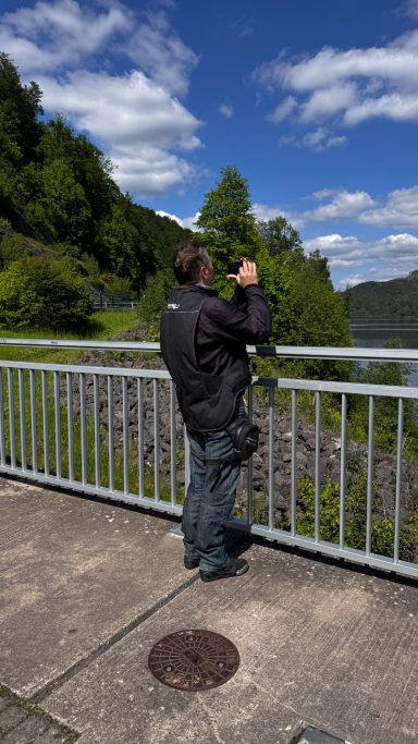 Fotoshot an der Odertalsperre