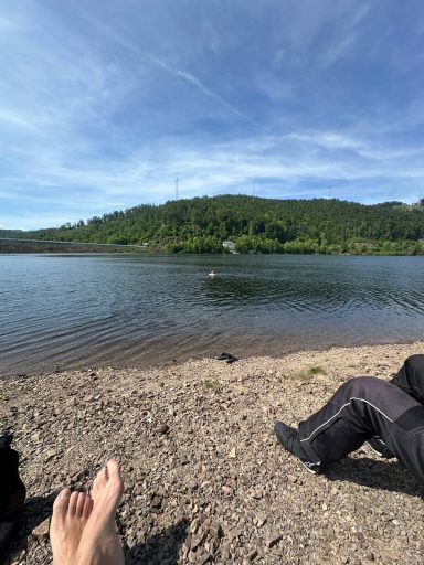 Pause und schwimmen...